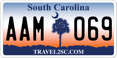 SC license plate AAM069