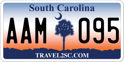 SC license plate AAM095