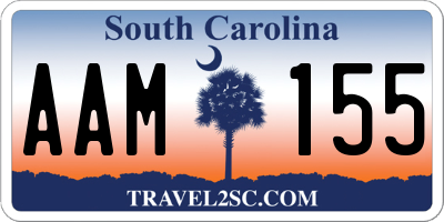 SC license plate AAM155