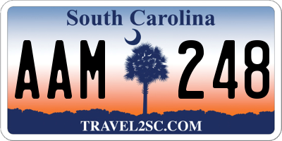 SC license plate AAM248