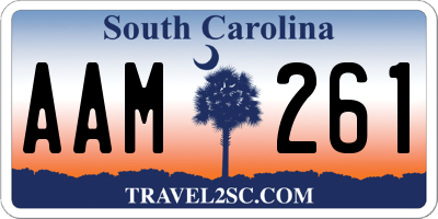 SC license plate AAM261