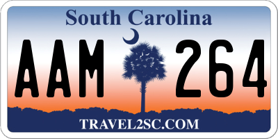 SC license plate AAM264