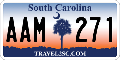 SC license plate AAM271