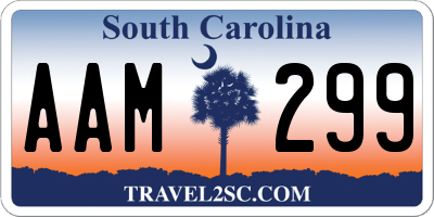 SC license plate AAM299