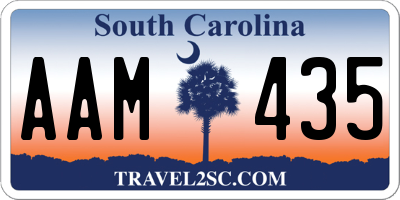 SC license plate AAM435