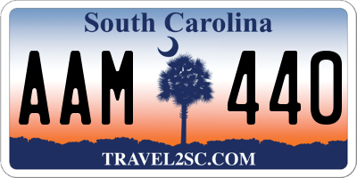 SC license plate AAM440