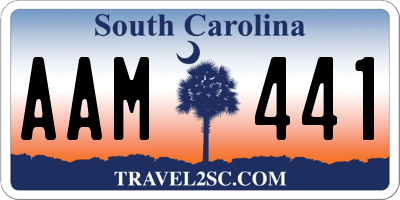 SC license plate AAM441