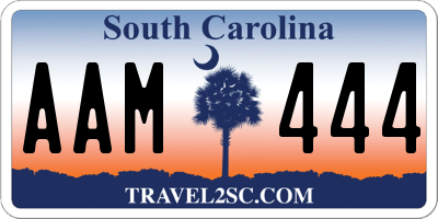 SC license plate AAM444