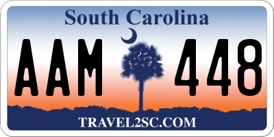 SC license plate AAM448