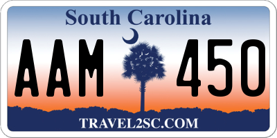 SC license plate AAM450