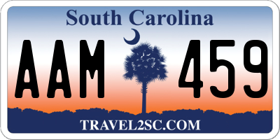 SC license plate AAM459