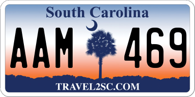 SC license plate AAM469