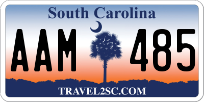 SC license plate AAM485