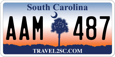 SC license plate AAM487