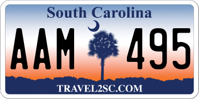 SC license plate AAM495