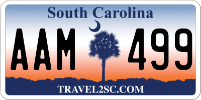 SC license plate AAM499