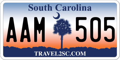 SC license plate AAM505