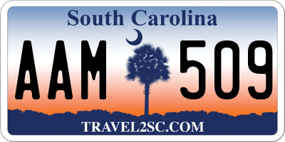 SC license plate AAM509