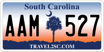 SC license plate AAM527