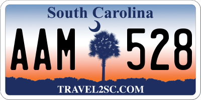 SC license plate AAM528