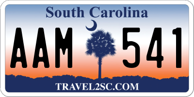 SC license plate AAM541