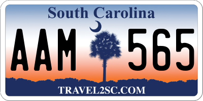 SC license plate AAM565