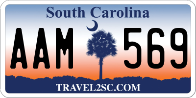 SC license plate AAM569