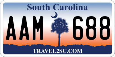 SC license plate AAM688