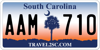 SC license plate AAM710