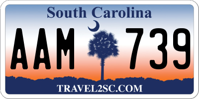 SC license plate AAM739