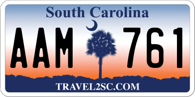 SC license plate AAM761