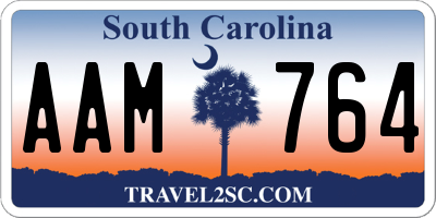 SC license plate AAM764