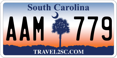 SC license plate AAM779