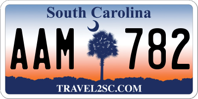 SC license plate AAM782