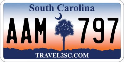 SC license plate AAM797