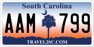 SC license plate AAM799