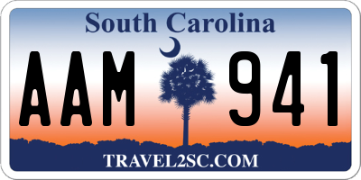 SC license plate AAM941