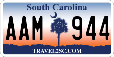 SC license plate AAM944