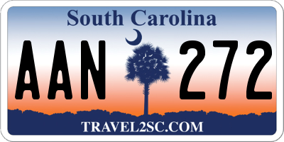 SC license plate AAN272