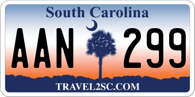 SC license plate AAN299