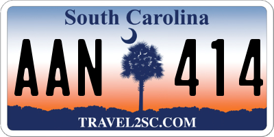 SC license plate AAN414