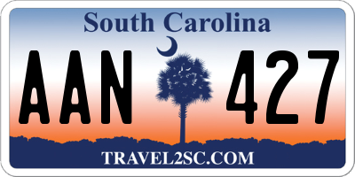 SC license plate AAN427
