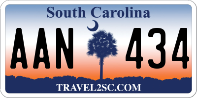 SC license plate AAN434