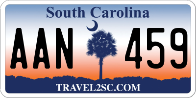 SC license plate AAN459