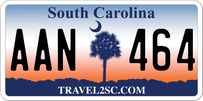 SC license plate AAN464