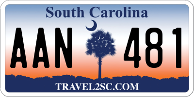 SC license plate AAN481