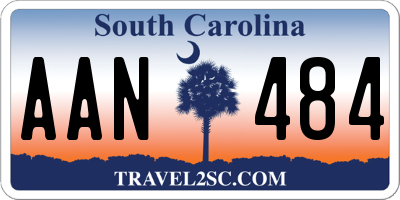 SC license plate AAN484