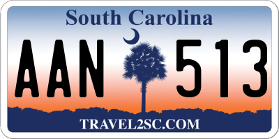 SC license plate AAN513