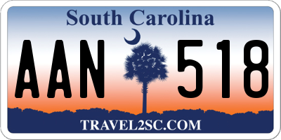 SC license plate AAN518