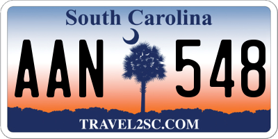 SC license plate AAN548